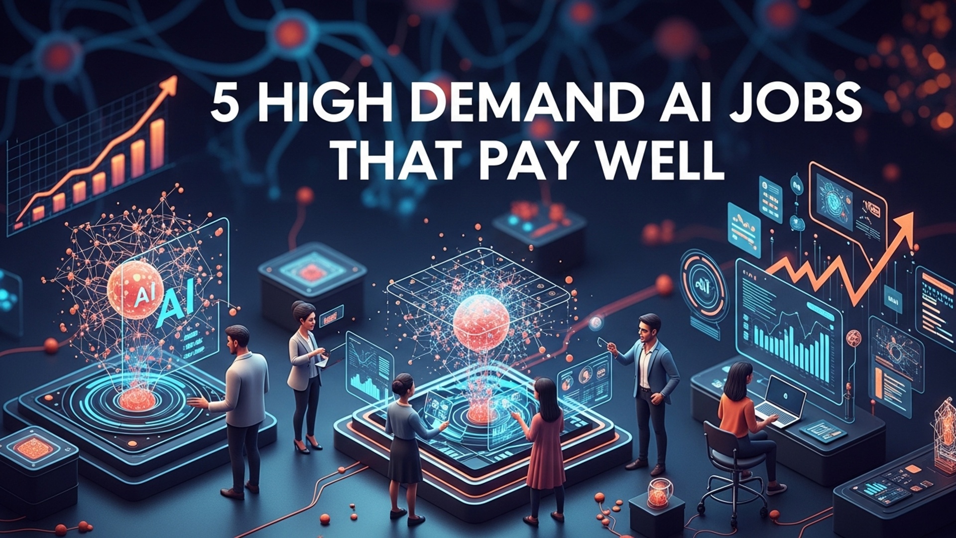5 High Demand AI Jobs That Pay Well illustration