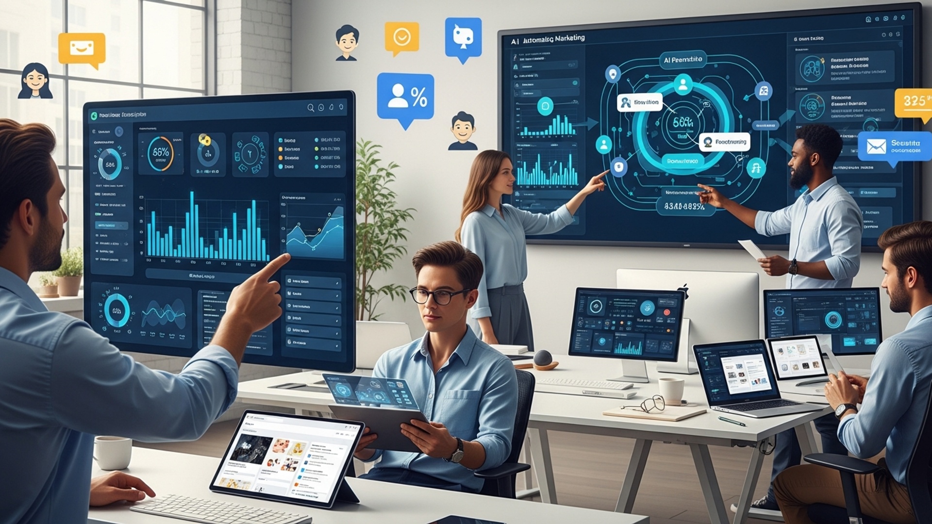 Boost Your Marketing 5 AI Tools Every Marketer Needs to Know illustration
