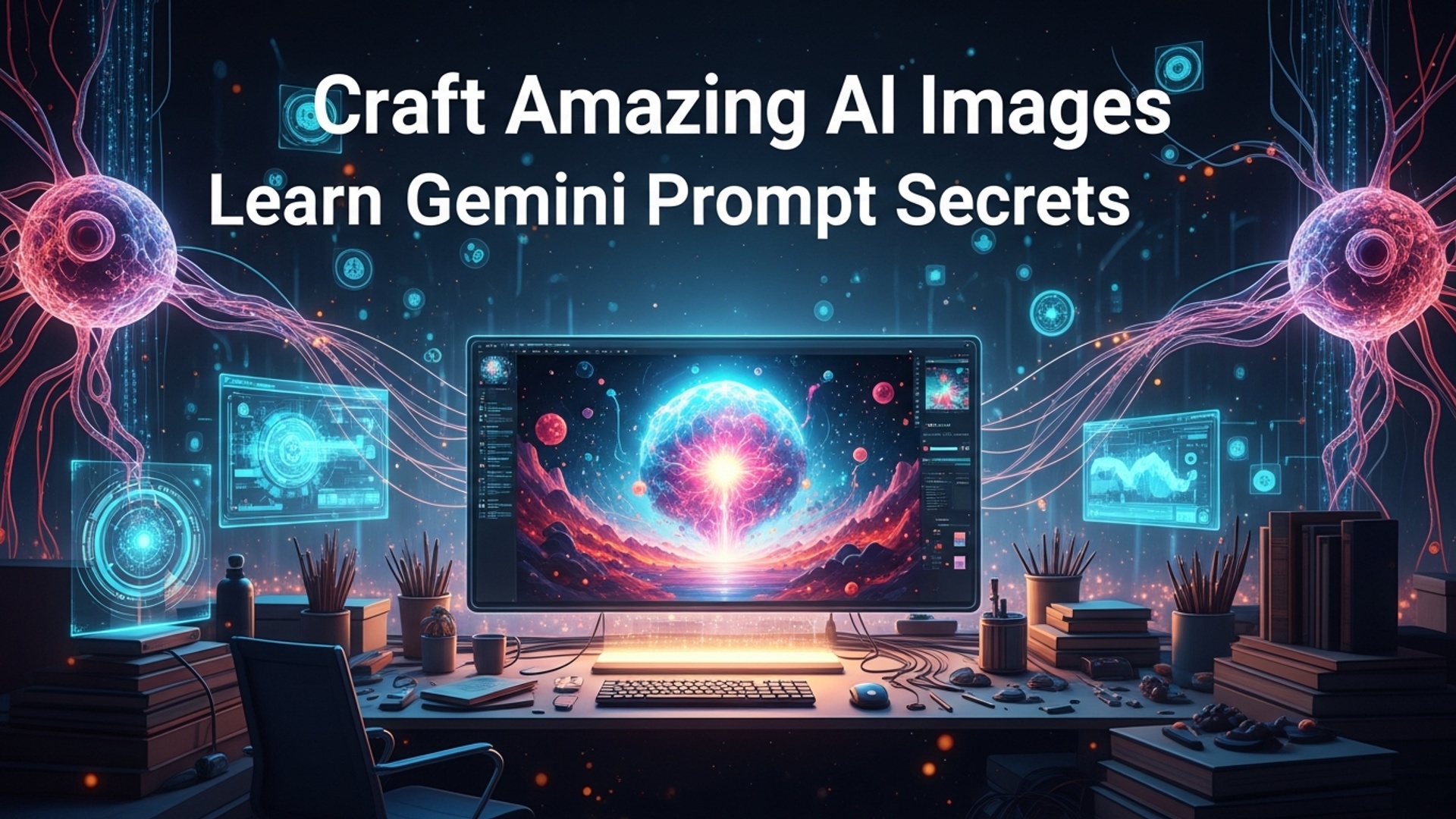 Craft Amazing AI Images Learn Gemini Prompt Secrets illustration