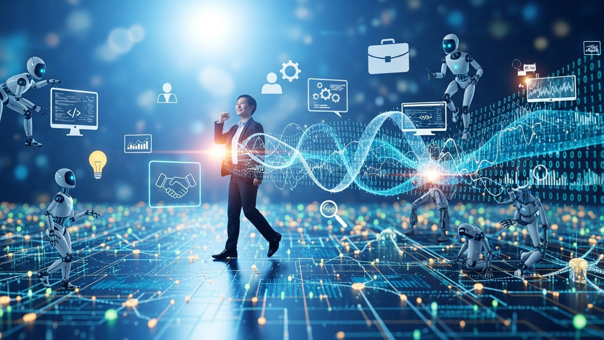 Don't Get Left Behind How to Conquer the Evolving AI Job Market illustration