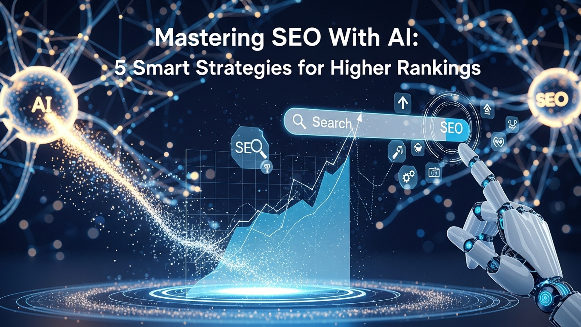 Master SEO With AI 5 Smart Strategies for Higher Rankings illustration