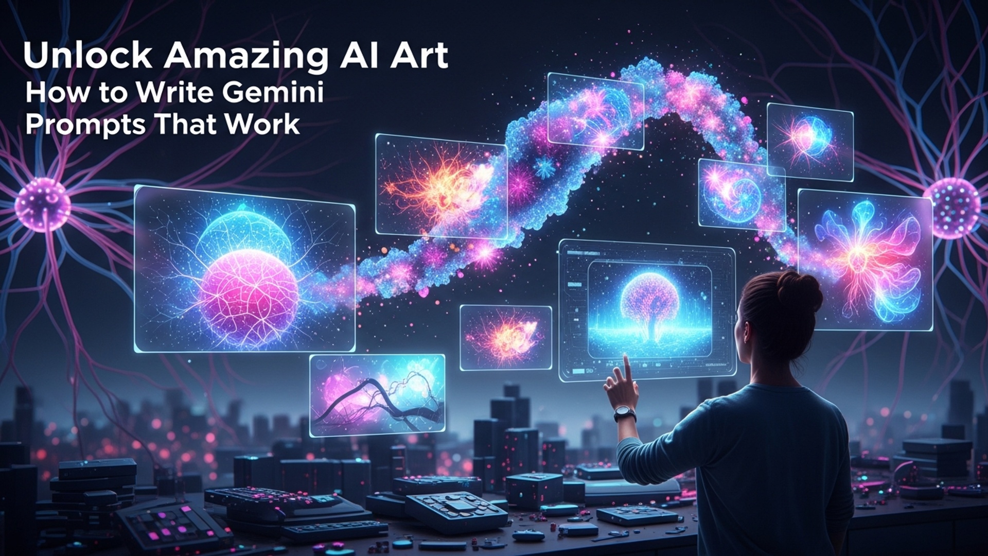 Unlock Amazing AI Art How to Write Gemini Prompts That Work illustration